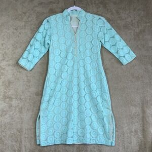 VTG 60s Womens XS Dress Handmade Lace Pearl Button Feminine Coquette Fairy